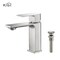 Kibi Mirage Single Handle Bathroom Vanity Sink Faucet with Pop Up Drain C-KBF1001BN-KPW100BN - alternate 1